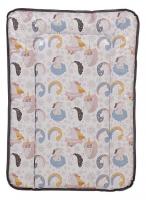 Матрас пеленальный Polini kids Волшебный Единорог, серый. Фото №1