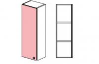 Шкаф навесной узкий высокий Силуэт