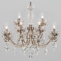Потолочная люстра Eurosvet Teodore 10103/12 античная бронза/прозрачный хрусталь Strotskis фото Потолочная люстра Eurosvet Teodore 10103/12 античная бронза/прозрачный хрусталь Strotskis. Фото №1