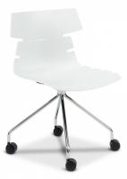 Стул офисный HANSEN (mod. 606-1) пластик/металл, 50х51х81 см, высота до сиденья 45 см, белый/хром (поставляется по 2 шт) фото Стул офисный HANSEN (mod. 606-1) пластик/металл, 50х51х81 см, высота до сиденья 45 см, белый/хром (поставляется по 2 шт). Фото №1