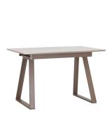 Стол обеденный Детройт раскладной 120-160*80 бежевый фото Стол обеденный Детройт раскладной 120-160*80 бежевый. Фото №1