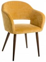 Кресло Oscar Жёлт/Тёмный Орех. Фото №1