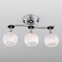 Потолочная люстра Eurosvet Polo 9643/3 алюминий/белый. Фото №1