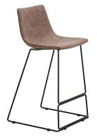 Стул полубарный CQ-8347B коричневый 2090. Фото №1