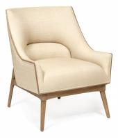 Кресло Secret de Maison BELLAVISTA ( mod. 20-37)  красное дерево/ткань хлопок, 76*85*94 см, Античный дуб/ткань бежевая, ткань FP 028. Фото №1