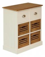 Комод с 6 ящиками Secret De Maison BOLLARD ( mod. HX13-416 ) paulownia, мдф, 70x32x60см, butter white/brown (слоновая кость/коричневый) Комод с 6 ящиками Secret De Maison BOLLARD ( mod. HX13-416 ) paulownia, мдф, 70x32x60см, butter white/brown (слоновая кость/коричневый). Фото №1