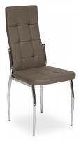 Стул ELFO ( mod.35 ) металл/экокожа, 45х53х100х47см, хром/пепельно-коричневый (поставляется только по 4 шт). Фото №1