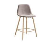 Стул полубарный 350S бежевый/дерево. Фото №1