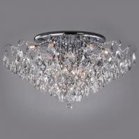 Потолочная люстра Eurosvet Crystal 10081/12 хром/прозрачный хрусталь Strotskis фото Потолочная люстра Eurosvet Crystal 10081/12 хром/прозрачный хрусталь Strotskis