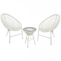 Комплект садовый  "Акапулько", цвет: белый. Фото №1