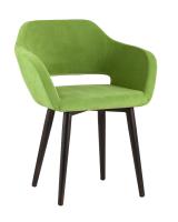 Стул с подлокотниками Саймон велюр травяной. Фото №1