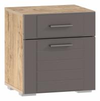 Тумба прикроватная Livorno НМ 013.62 Софт Графит, Дуб бунратти. Фото №1