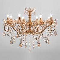 Подвесная люстра Eurosvet Escada 10109/8 бронза/тонированный хрусталь Strotskis фото Подвесная люстра Eurosvet Escada 10109/8 бронза/тонированный хрусталь Strotskis. Фото №1