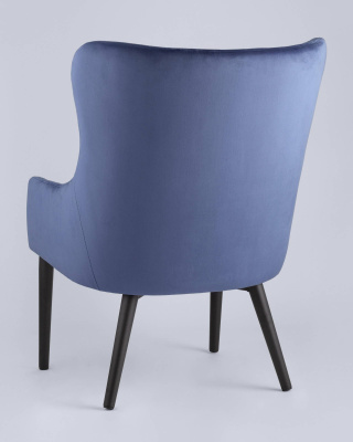 Кресло Ститч велюр королевский синий. Фото