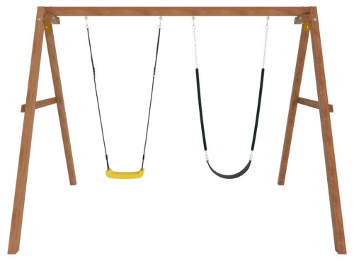 Качели детские Р911-18, коричневый. Фото №4