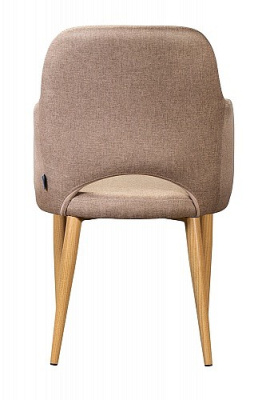 Кресло VAN HALLEN (mod. 2433S) ткань/металл, 54,5х53,5/76 см, высота до сиденья 46 см, серый/черный (поставляется по 2 шт). Фото №4