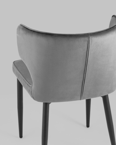 Стул Матео велюр серый. Фото №8