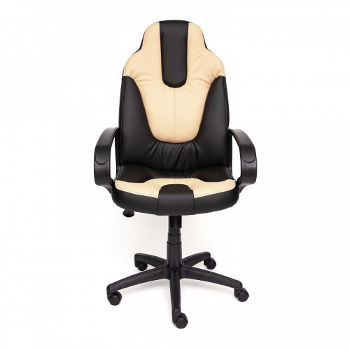 Компьютерное кресло NEO1 кож/зам, черный/бежевый, 36-6/36-34  id -. Фото №2