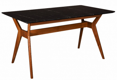 Стол Нарвик раскладной 120-160 ОРЕХ-Мрамор Графит фото Стол Нарвик раскладной 120-160 ОРЕХ-Мрамор Графит. Фото №2