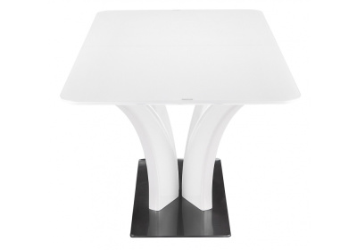 Стол стеклянный Horns 120 super white фото Стол стеклянный Horns 120 super white. Фото №4