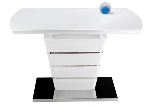 Стол стеклянный Space 140 белый. Фото №4