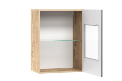 Шкаф навесной  Livorno  НМ 011.30-01, Софт Графит, Дуб Бунратти. Фото