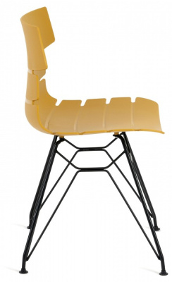 Стул HANSEN (mod. 622N) пластик/металл, 51х47х80 см, высота до сиденья 45 см, оранжевый/черный (поставляется по 4 шт) фото Стул HANSEN (mod. 622N) пластик/металл, 51х47х80 см, высота до сиденья 45 см, оранжевый/черный (поставляется по 4 шт). Фото №2