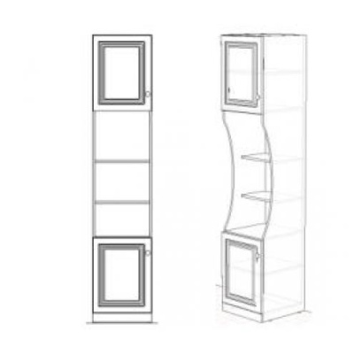 Стеллаж с дверками АЙС. Фото