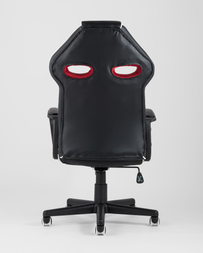 Кресло игровое TopChairs Racer Lighti черное с красным. Фото №6