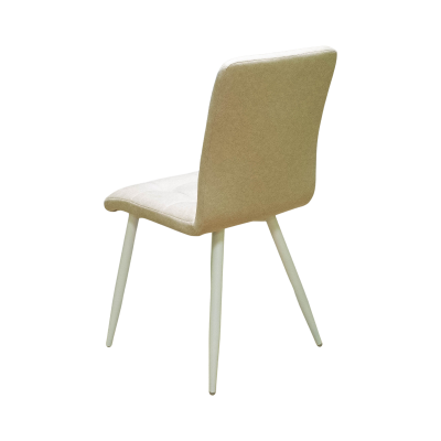 Стул Доби (Каркас (белый 9016 матовый) тк. коллекции Safari бежевый 011). Фото