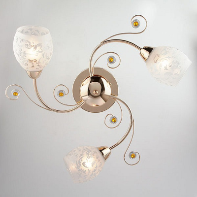 Потолочная люстра Eurosvet Roksana 9677/3 золото фото Потолочная люстра Eurosvet Roksana 9677/3 золото. Фото №2