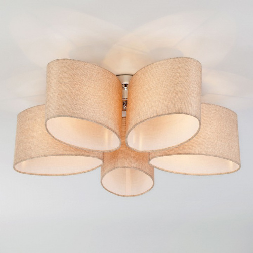 Потолочная люстра Eurosvet Elipse 60083/5 хром. Фото №1