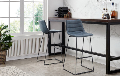 Стул барный CQ-8280E-1 синий 2078. Фото