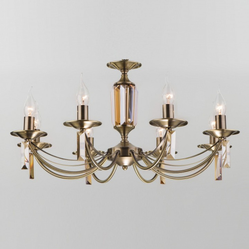 Подвесная люстра Eurosvet Volare 60087/8 античная бронза. Фото №1