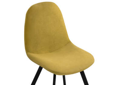 Стул Агот горчичный / черный каркас. Фото №4