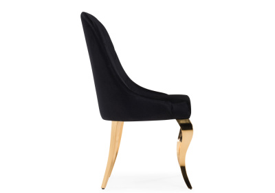 Стул на металлокаркасе Gustav black / gold. Фото №3