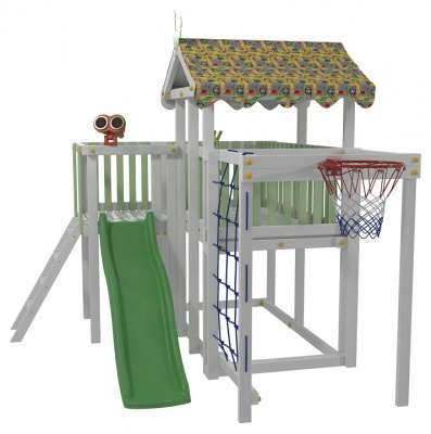 Комплекс игровой ДК5Б, бирюзовый, серый. Фото №3