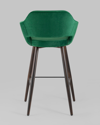 Стул барный Саймон велюр темно-зеленый. Фото №6