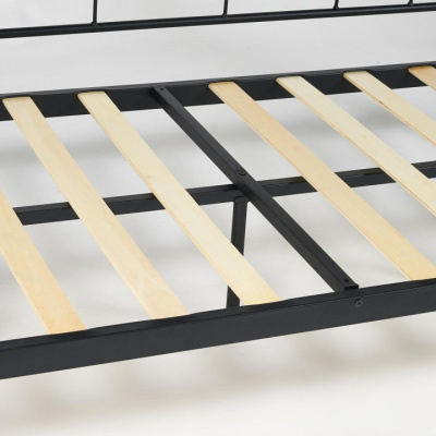 Кровать SONATA Wood slat base дерево гевея/металл, 90*200 см (Day bed), красный дуб/черный фото Кровать SONATA Wood slat base дерево гевея/металл, 90*200 см (Day bed), красный дуб/черный. Фото №2