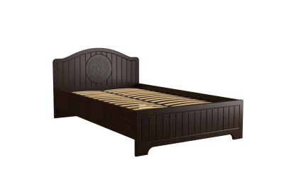 кровать 2000*1200 Монблан МБ-608К (с ламелями и подъемным механизмом) орех шоколадный. Фото