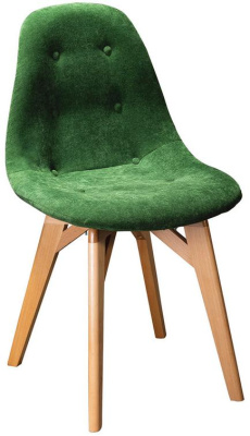 Стул Валенсия велюр серый золотые ножки. Фото №2