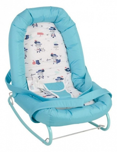 Шезлонг детский Polini kids Коты, голубой фото Шезлонг детский Polini kids Коты, голубой. Фото №10