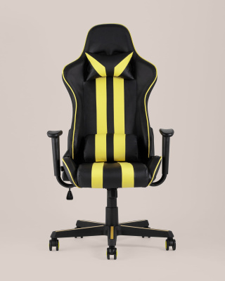 Кресло игровое TopChairs Camaro желтое. Фото