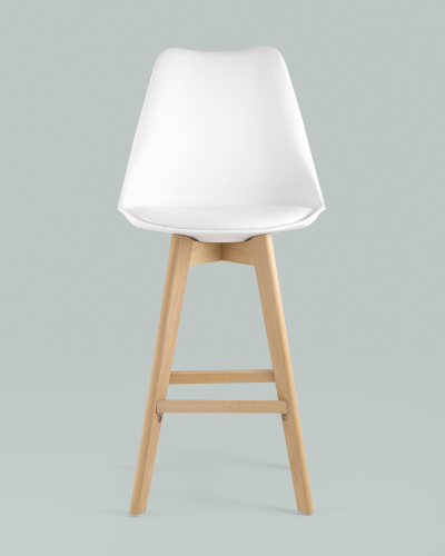 Стул барный FRANKFURT белый. Фото №5