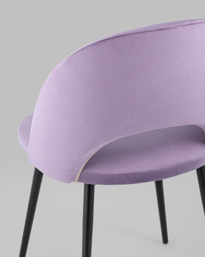 Стул Меган велюр сиреневый. Фото №8