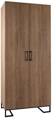 Шкаф двухстворчатый без зеркал Loft Дуб Табак. Фото