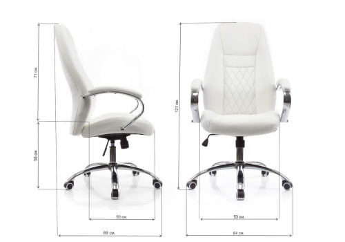Компьютерное кресло Aragon белое. Фото №2