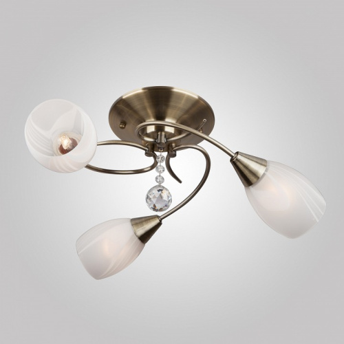 Потолочная люстра Eurosvet Virginia 30100/3 античная бронза. Фото №1