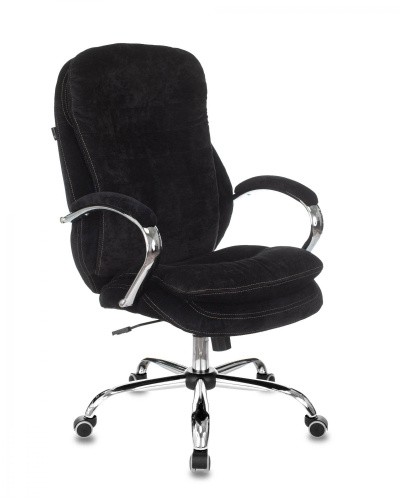 Кресло руководителя Бюрократ T-9950SL Fabric черный Light-20 крестовина металл хром. Фото №1