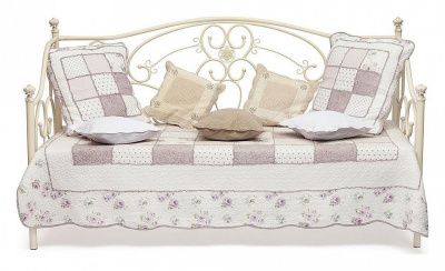 Кровать металлическая JANE 90*200 см (Day bed), Античный белый (Antique White) фото Кровать металлическая JANE 90*200 см (Day bed), Античный белый (Antique White). Фото №2